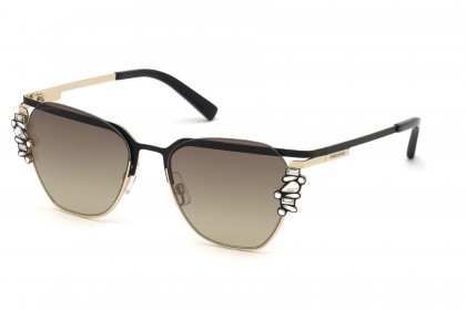 Dsquared2 DQ0300 ESTELLE 02P Black Gold - Green Shaded