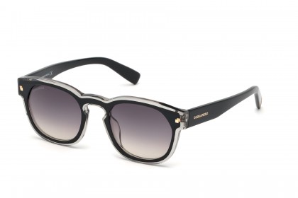 Dsquared2 DQ0324 PRICE 01B Black Crystal - Grey Shaded