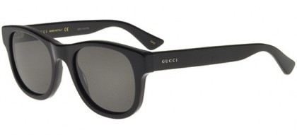 Gucci GG0003S-001 Black Black - Shiny Grey