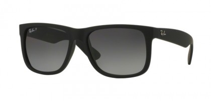 Ray-Ban 0RB4165 JUSTIN 622/T3 Black Rubber - Grey Gradient Polarized