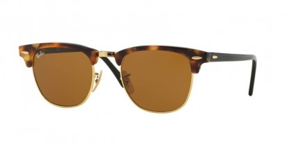 Ray-Ban 0RB3016 CLUBMASTER 1160 Spotted Brown Havana - Brown