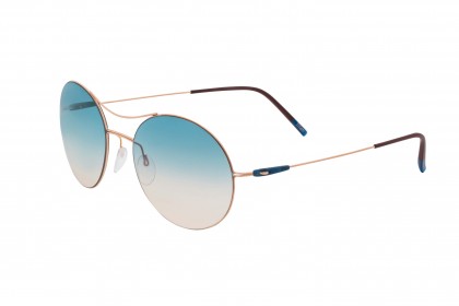 Silhouette 8694 Titan Breeze 3530 A Rose Gold - Blue Shaded