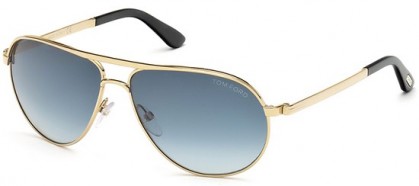 Tom Ford FT0144 28W Gold - Blue Shaded