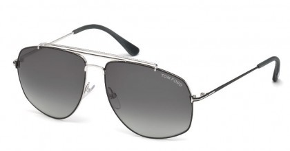 Tom Ford FT0496 GEORGES 18A Light Ruthenium - Smoke