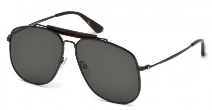 Tom Ford FT0557 CONNOR-02 01A Shiny Black - Grey