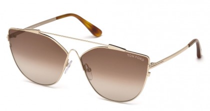 Tom Ford FT0563 JACQUELYN-02 28G Shiny Rose Gold - Brown