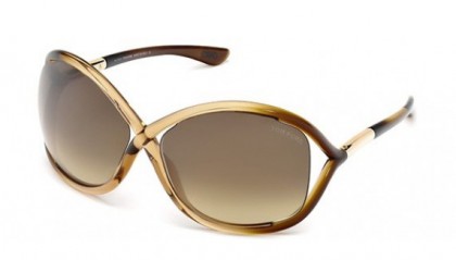 Tom Ford FT0009 74F Transparent Brown Shaded Transparent Rose - Brown Shaded