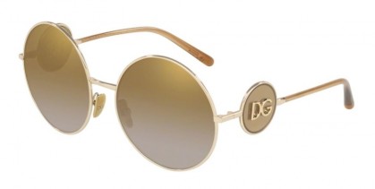 Dolce & Gabbana 0DG2205 488/6E Pale Gold - Grad Light Brown Mirror Gold