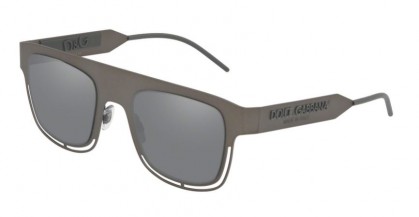 Dolce & Gabbana 0DG2232 12866G Dark Gunmetal - Light Grey Mirror Black