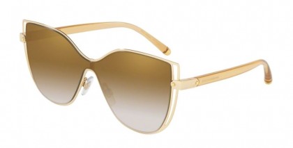 Dolce & Gabbana 0DG2236 02/6E Gold - Grad Light Brown Mirror Gold