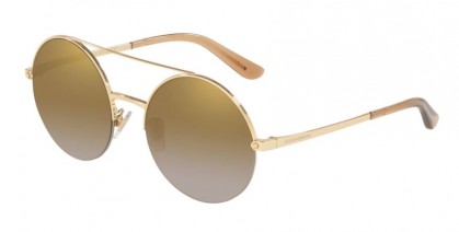 Dolce & Gabbana 0DG2237 02/6E Gold - Grad Light Brown Mirror Gold