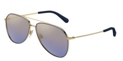Dolce & Gabbana 0DG2244 133733 Gold/Blue - Blue Mirror Gradient Gold
