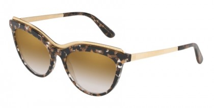Dolce & Gabbana 0DG4335 911/6E Cube Black/Gold - Grad Light Brown Mirror Gold