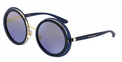 Dolce & Gabbana 0DG6127 309433 Opal Blue - Blue Mirror Gradient Gold