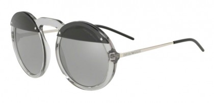 Emporio Armani 0EA4121 57076G Transparent Grey - Light Grey Mirror Silver