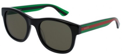 Gucci GG0003S-002 Black Green - Shiny Green