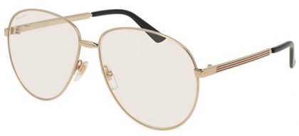 Gucci GG0138S-003 Gold Gold - Shiny Transparent