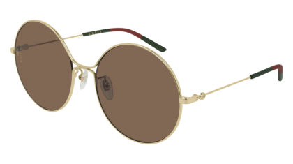 Gucci GG0395S-002 Gold - Brown Shiny