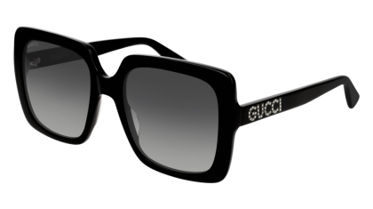Gucci GG0418S-001 Black - Grey Shiny