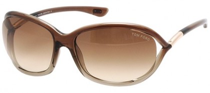 Tom Ford FT0008 38F Brown Shaded Transparent Bronze - Brown Shaded