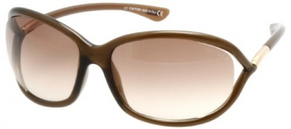 Tom Ford FT0008 692 Transparent Dark Brown - Brown Shaded