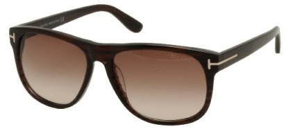 Tom Ford FT0236 50P Striped Brown - Brown Shaded