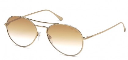 Tom Ford FT0551 ACE-02 28G Gold - Light Brown Shaded