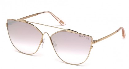 Tom Ford FT0563 JACQUELYN-02 33Z Shiny Gold - Light Lillac Shaded