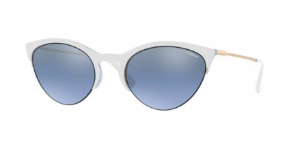 Vogue 0VO5287S 27577C Top White/Azure - Light Blue Mirror Silver Grad