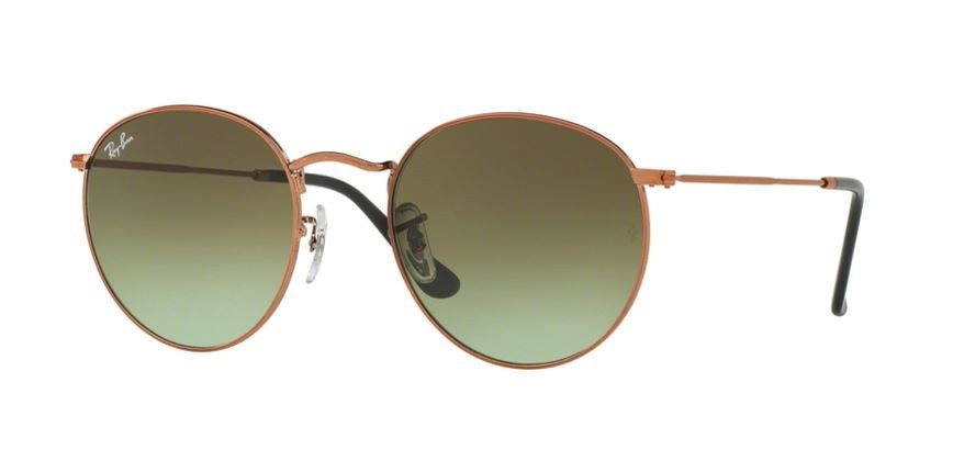 ray ban round metal gradient